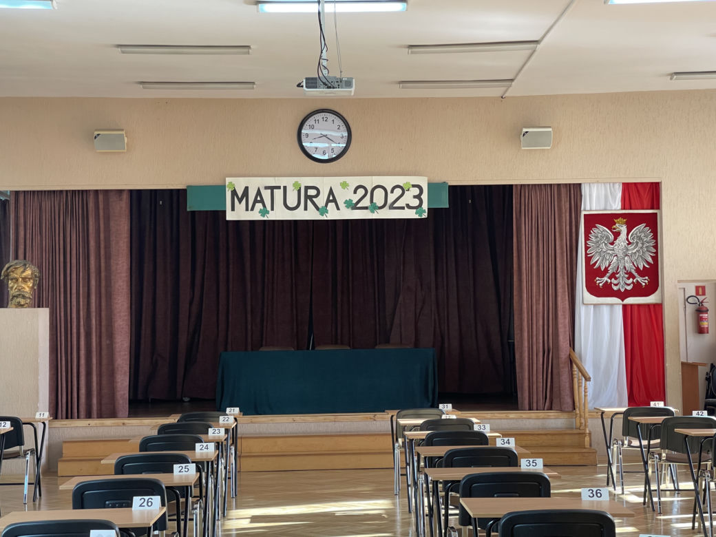 Sala w VIII Liceum Ogólnokształcące im. Stanisława Wyspiańskiego w Krakowie