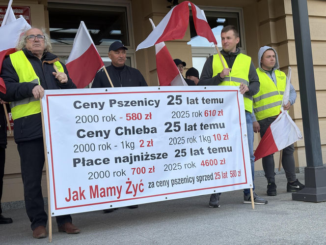Protest rolników w Rzeszowie