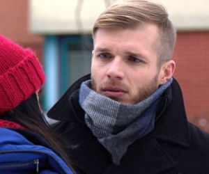 M jak miłość odc. 1220. Iza (Adriana Kalska), Artur (Tomasz Ciachorowski)