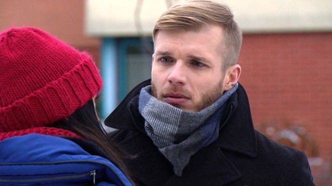 M jak miłość odc. 1220. Iza (Adriana Kalska), Artur (Tomasz Ciachorowski)