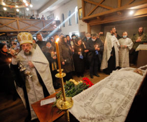 Pogrzeb zabitego przez Rosjan ukraińskiego żołnierza