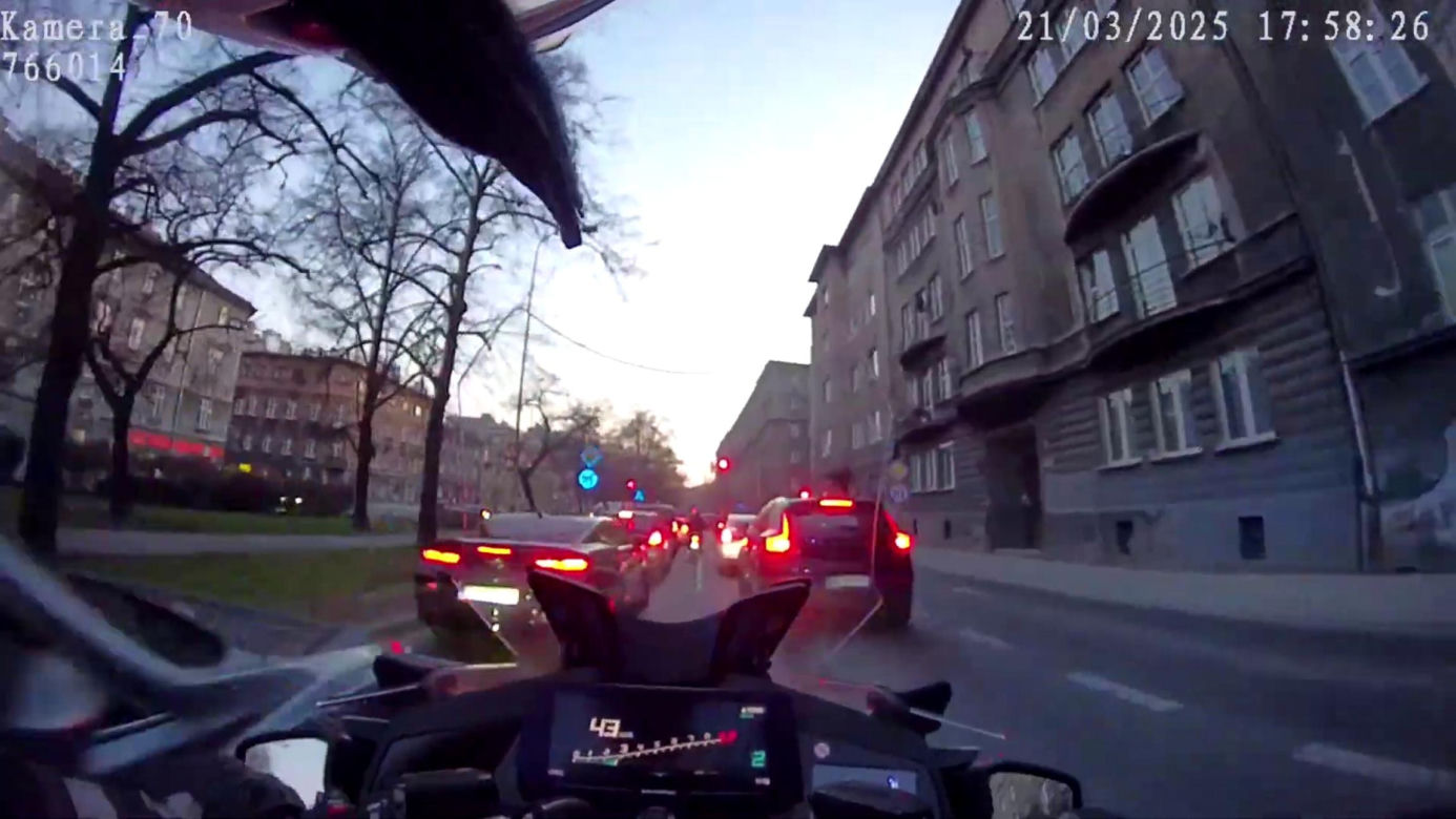 Szalony pościg ulicami Krakowa
