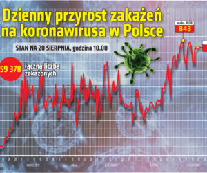 Koronawirus w Polsce. Statystyki, wykresy, grafiki (20 sierpnia)