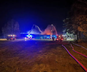 Ogromny pożar w Buszewie