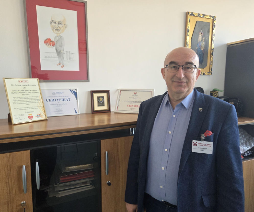Jarosław Maroszek, dotychczasowy dyrektor szpitala im. św. Jadwigi Śląskiej w Trzebnicy