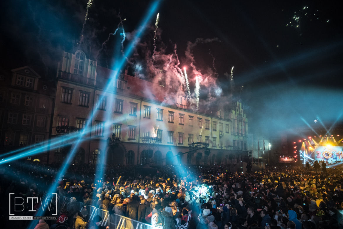 Sylwester na wrocławskim rynku