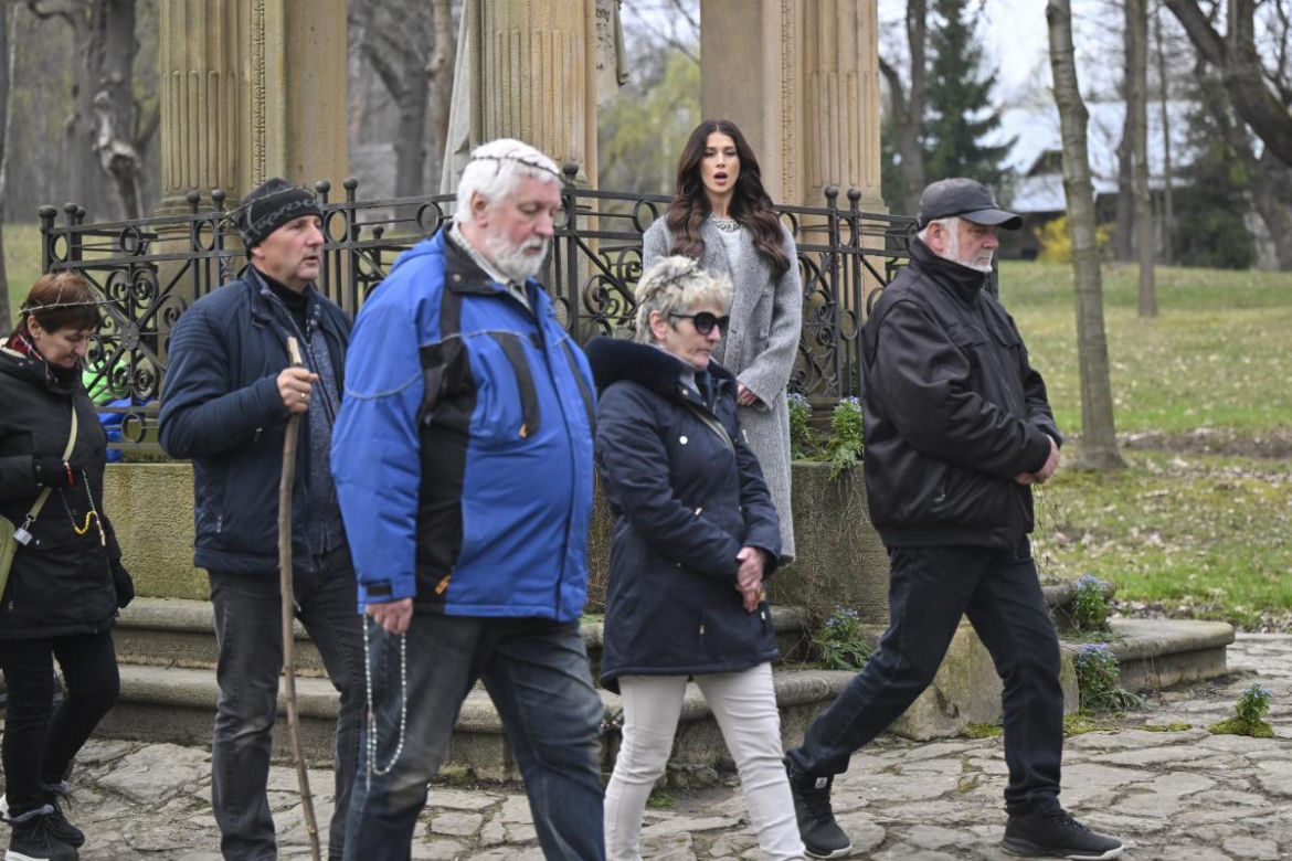 Roksana Węgiel podczas koncertu "Pasja. Misterium Męki Pańskiej"