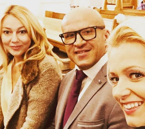 M jak miłość po wakacjach 2018. Agata (Katarzyna Kwiatkowska), Andrzejek (Tomasz Oświeciński), Marzenka (Olga Szomańska)