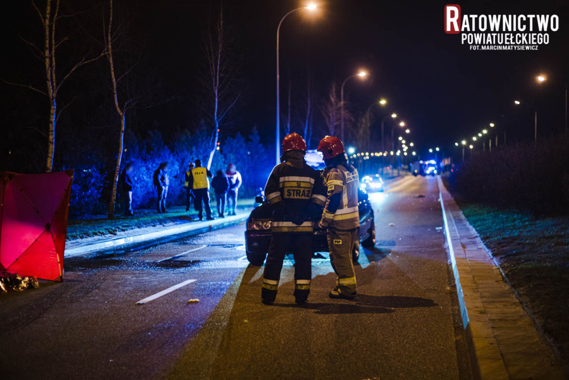 Ełk: Śmiertelny wypadek na ulicy Grajewskiej. Potrącony mężczyzna zginął na miejscu