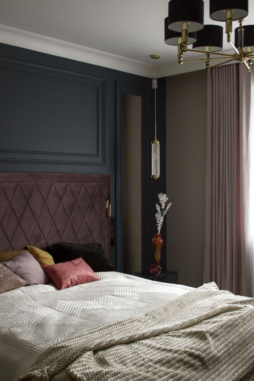 Sypialnia w stylu modern classic