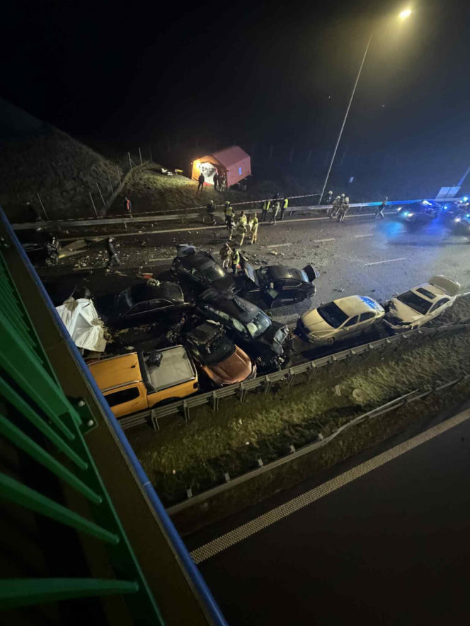 Potężny karambol na S19 w Lubelskiem