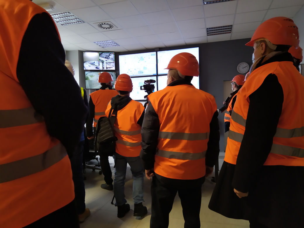 Przedstawiciele siedleckiego samorządu na wizycie w Spalarni ZUOK Białystok