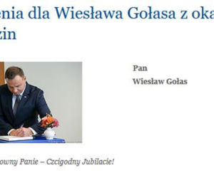 Wiesław Gołas kończy 90 lat