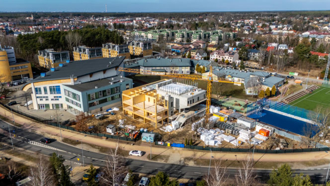 Budowa Kulturoteki w Wesołej w Warszawie