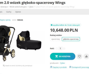 Bartosz Zmarzlik, wózek dla dziecka