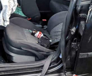 Wypadek seata na DK 65 pomiędzy Mońkami a Knyszynem