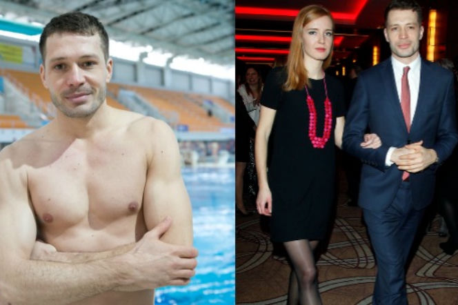 Andrzej Młynarczyk i jego dziewczyna Eliza Ziemińska