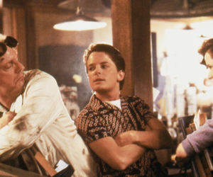 Michael J. Fox i Christopher Lloyd. Powrót do przyszłości/Back to the Future, komedia SF, USA 1985, reż. Robert Zemeckis