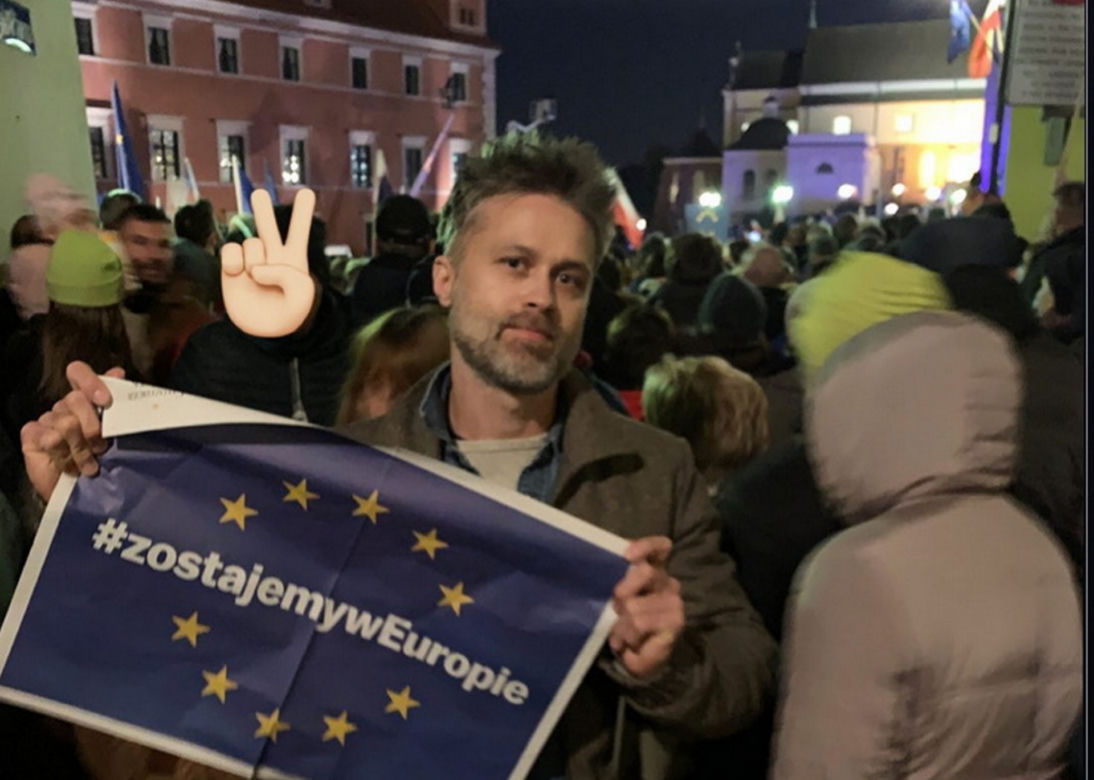 Celebryci na manifestacji w Warszawie