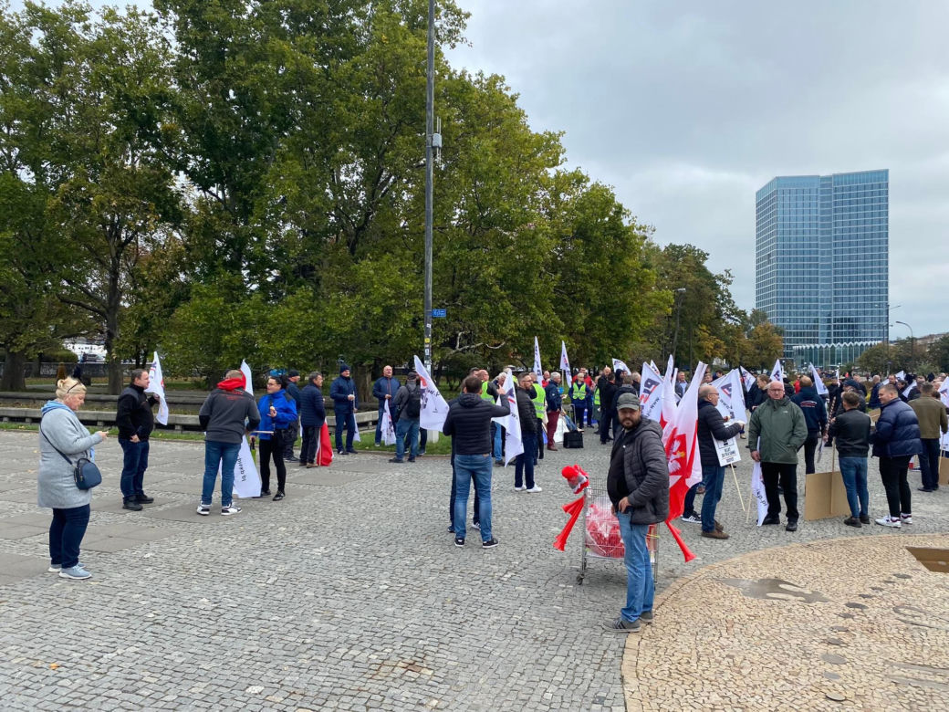Protest SKP w Warszawie