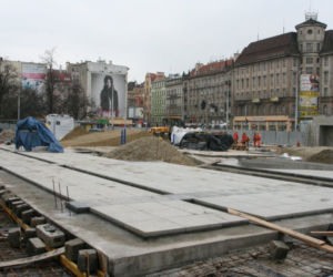 Dworzec Główny we Wrocławiu w budowie 