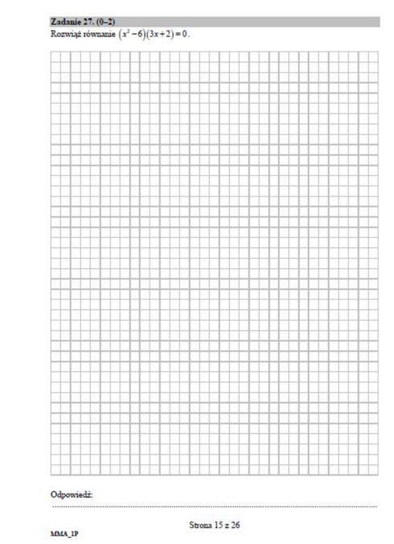Matura próbna 2020 matematyka