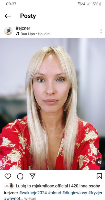 Iwona Rejzner (Dorota z M jak miłość) ma teraz długie włosy?