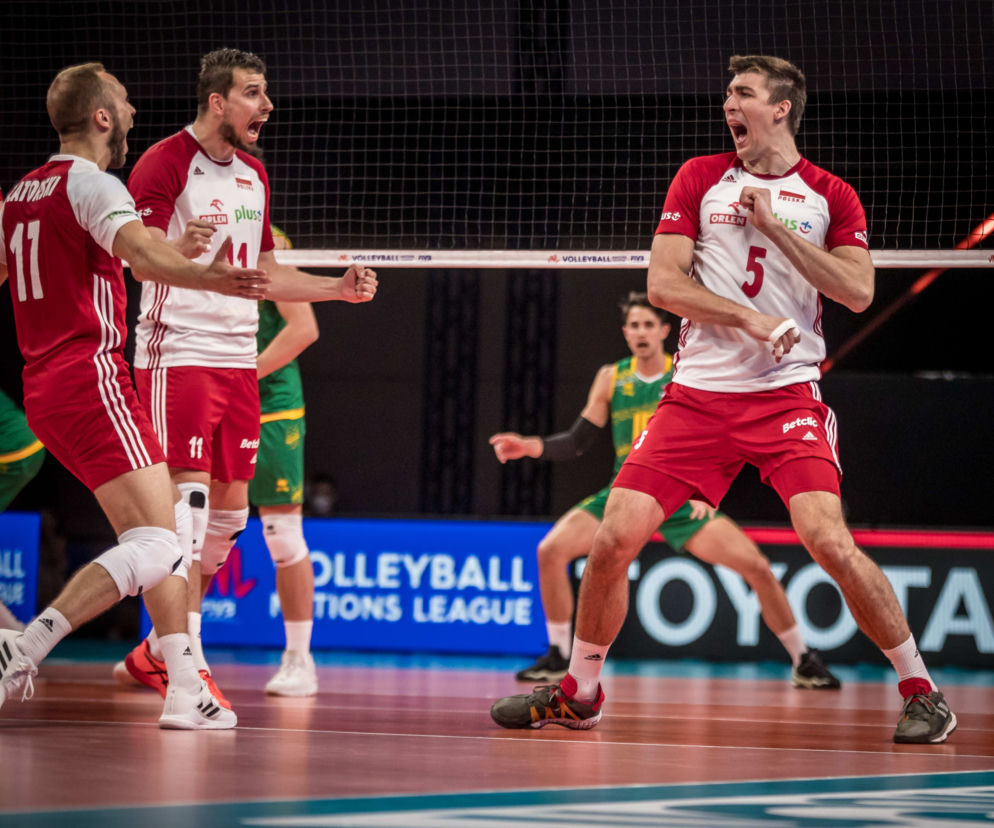 Siatkówka, Liga Narodów, Polska - Australia, Paweł Zatorski, Fabian Drzyzga, Łukasz Kaczmarek