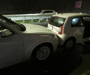 Stłuczka na wiadukcie