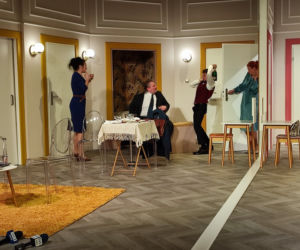Spektakl Prezent urodzinowy w Teatrze Żeromskiego w Kielcach - próba