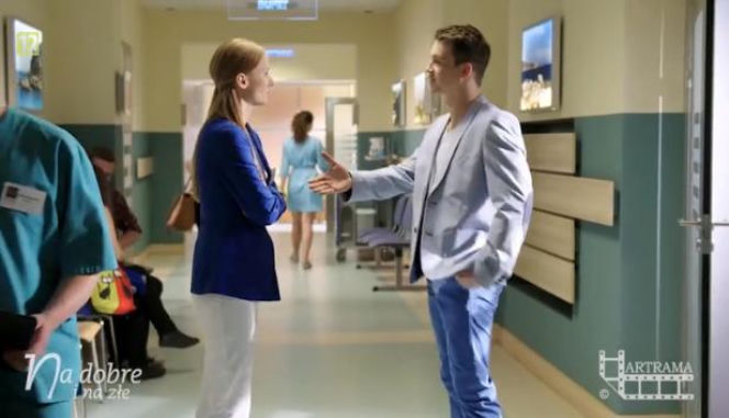 Na dobre i na złe. Jan Stanisławski (Krzysztof Kwiatkowski), Wiktoria Consalida (Katarzyna Dąbrowska)
