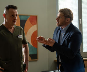 Na dobre i na złe odc. 985. Aleś Zagajewski (Paweł Małaszyński), Maks Beger (Tomasz Ciachorowski)