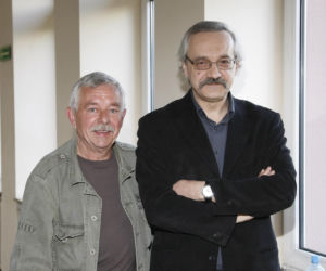 Dwaj scenarzyści Rancza - od lewej Jerzy Niemczuk i Robert Brutter