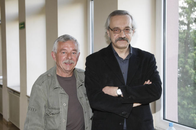 Dwaj scenarzyści "Rancza" - od lewej Jerzy Niemczuk i Robert Brutter
