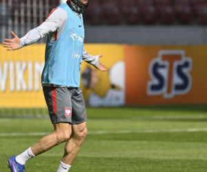 Trening reprezentacji Polski przed meczem ze Szwecją