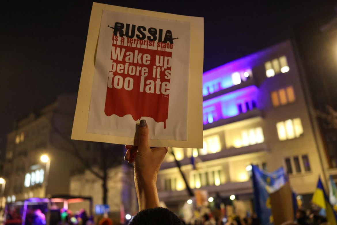 Manifestacja "Dziękujemy, Ukraino!" w Warszawie (24.02.2025)