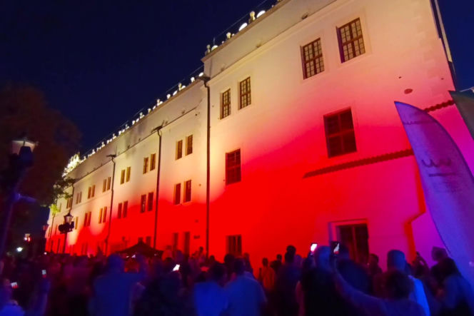 Nowa iluminacja Zamku Książąt Pomorskich w Szczecinie