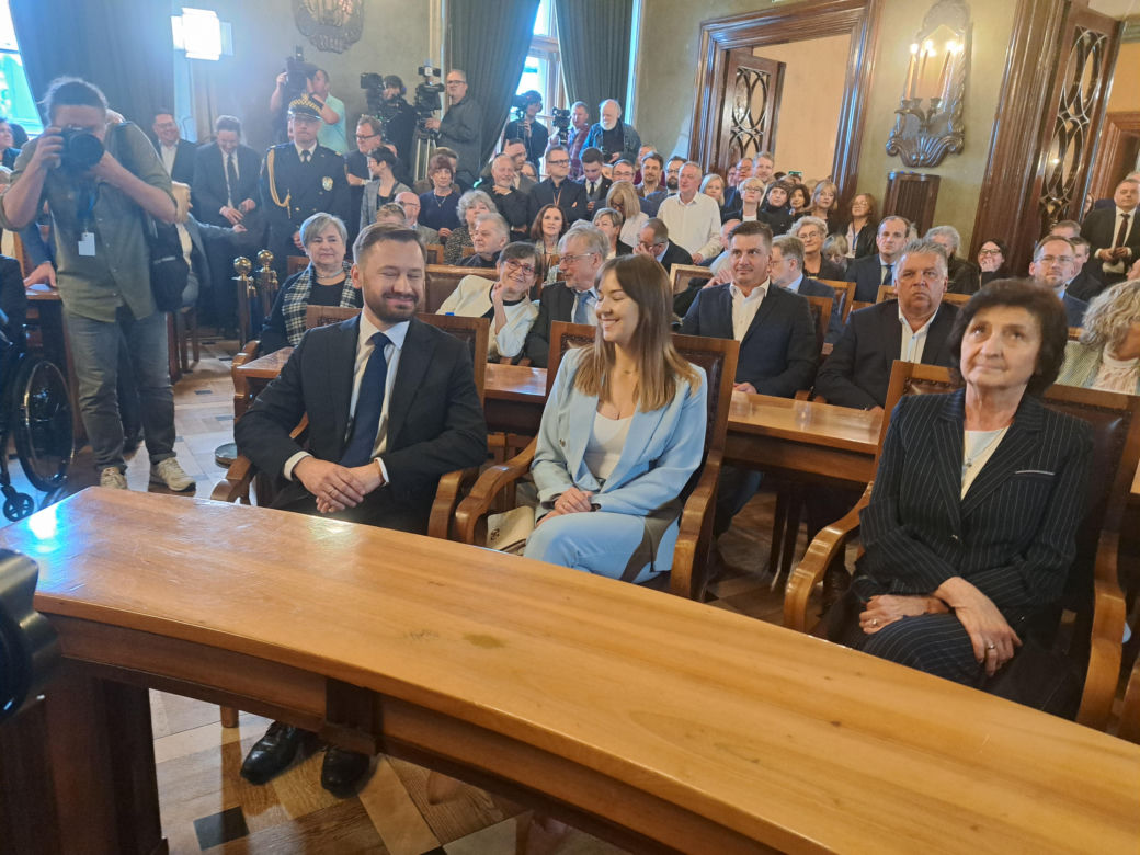 Zaprzysiężenie Aleksandra Miszalskiego na prezydenta miasta Krakowa oraz radnych IX kadencji