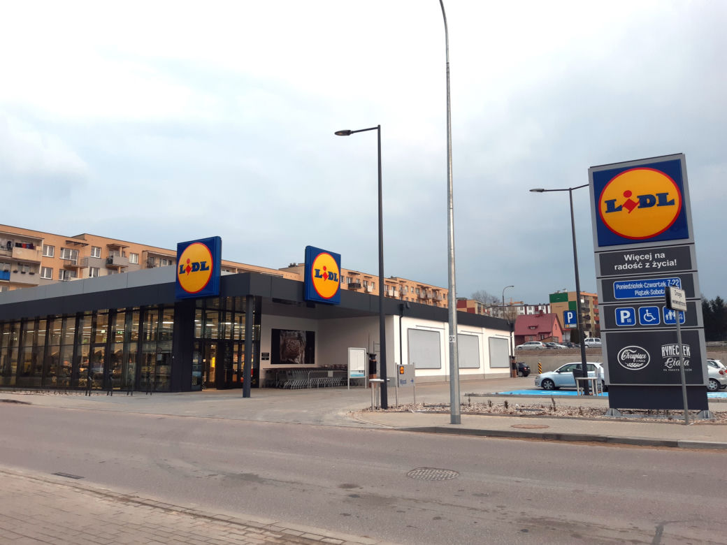Nowy Lidl w Białymstoku na Wysokim Stoczku - ul. Antoniuk Fabryczny