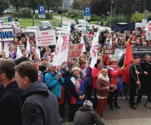 Protest nauczycieli we Wrocławiu