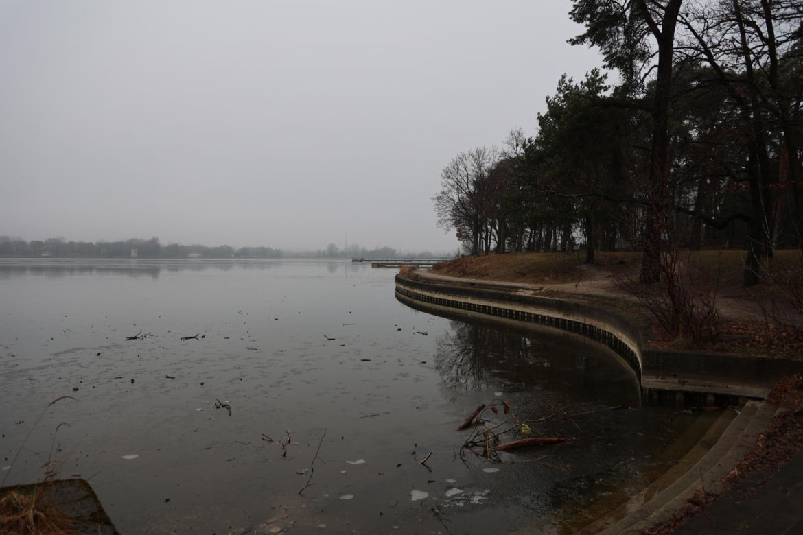 Zalew Zemborzycki pod koniec grudnia 2024