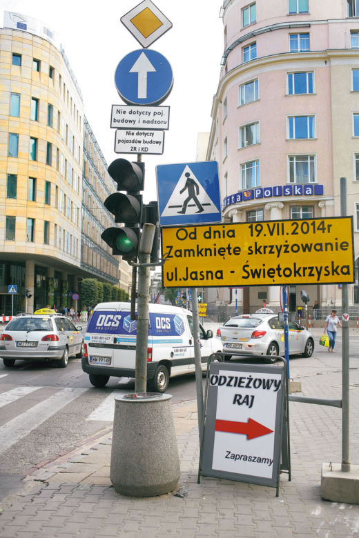 Centrum odcięte od miasta
