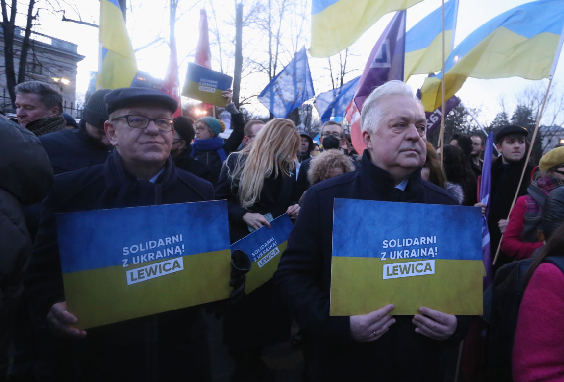 "Kijów-Warszawa jedna sprawa". Kolejny protest pod ambasadą Rosji