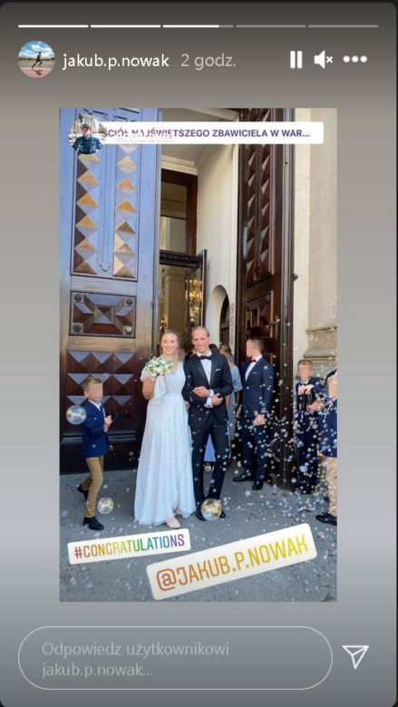 Siostra Królikowskiego wyszła za mąż. Julia już po ślubie