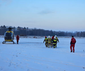 Kulig zamienił się w koszmar! Matka i córka w szpitalu po zderzeniu z traktorem