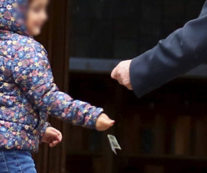 Lech Wałęsa na niedzielnej mszy