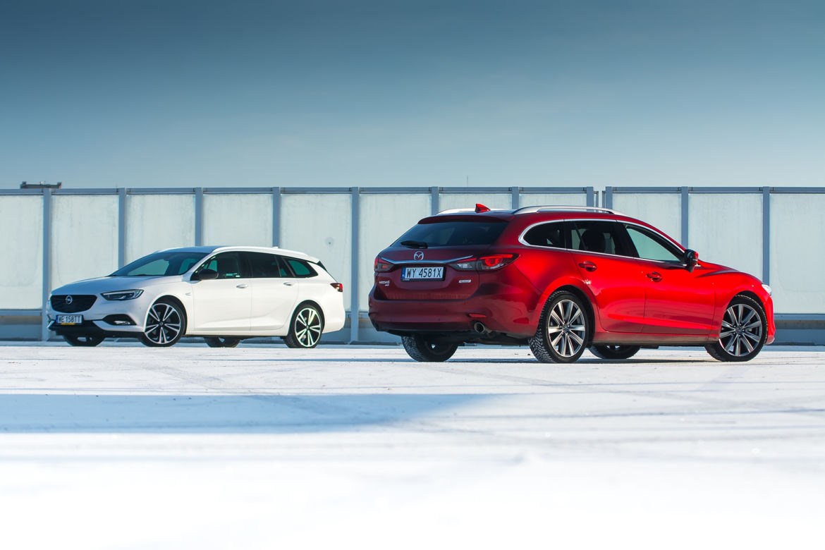 Mazda 6 Sport Kombi 2.2D 184 KM AT6 AWD vs. Opel Insignia Sports Tourer 2.0 CDTi 210 KM AT8 AWD