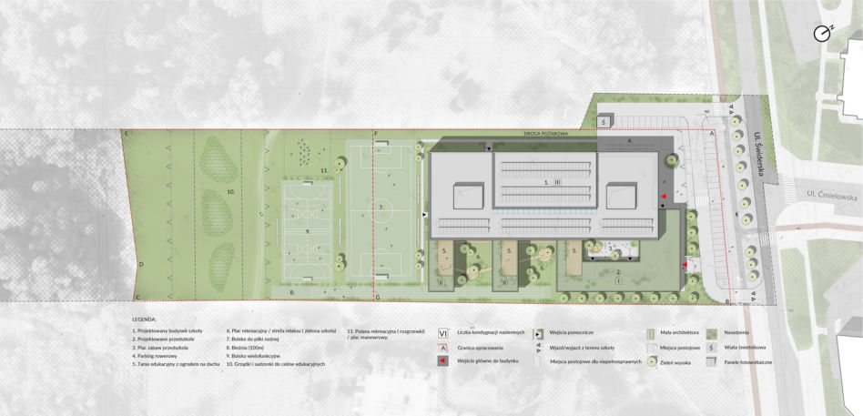 Wyniki konkursu na projekt szkoły przy ul. Świderskiej w Warszawie