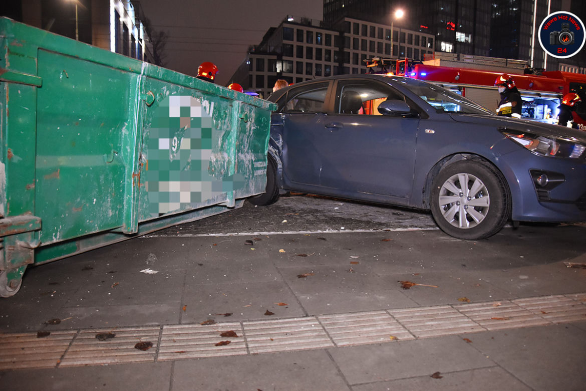 Wielka kraksa w centrum Warszawy
