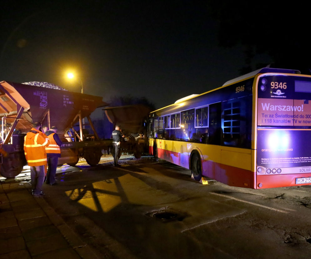 Wypadek autobusu w Warszawie
